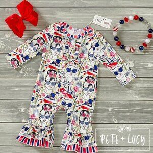 Glamour Stripe Romper